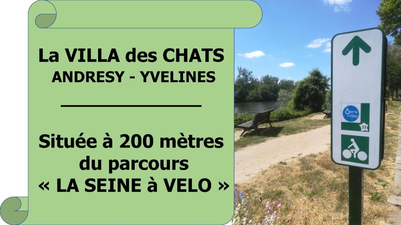 La Villa Des Chats Andrésy Εξωτερικό φωτογραφία